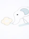 elephant embroidered blanket
