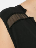 mesh sleeve T-shirt dress