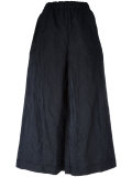 elasticated waist cropped trousers
