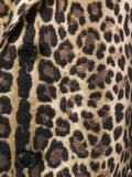 leopard print midi coat