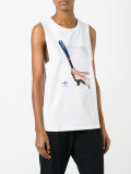 graphic print vest top