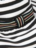 striped wide-brim hat 