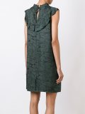 ruffled round neck dress