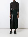 cut-out funnel neck jumper