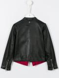 band collar biker jacket