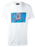 exposed spider print T-shirt