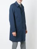 排扣中长外套