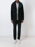 peaked lapel button peacoat