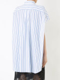 elongated stripe shirt