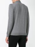 long sleeve knitted polo shirt