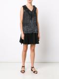 ruffle neck blouse