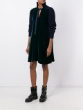 velvet panelled dress