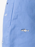 fish embroidery chino shorts