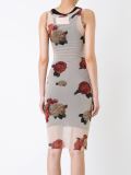 flower print overlay dress