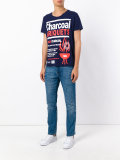 charcoal print T-shirt