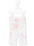 watercolour flora print leggings