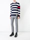 round neck striped jumper