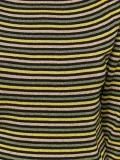 boat neck striped blouse