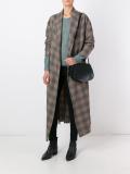 glen plaid cardi-coat