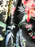 tropical floral print skirt