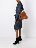 flap closure tote bag