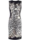 leopard print fitted dress