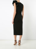 ruffled midi dress