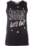 'Bonjour'无袖T恤