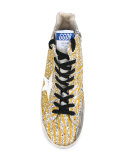 glitter star hi-top sneakers