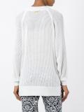 perforated detail sweatshirt 