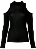cut-out detail knitted top