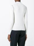 contrast striped ribbed jumper