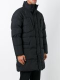 padded mid-length coat