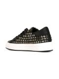 studded lace-up sneakers