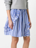 Check Volant skirt