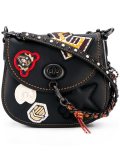 mini patched shoulder bag