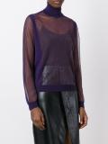 sheer panelled ribber jumper