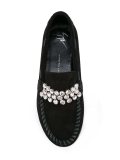stitched platform loafers