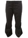 flared hem cropped trousers