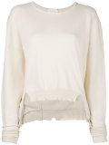 shredded trim jumper 