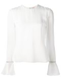 frill sleeve blouse