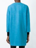 zipped boxy coat