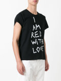 printed text T-shirt 