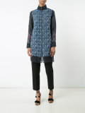 high neck zipped coat