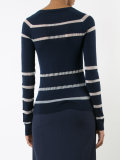 striped knit jumper 
