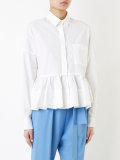 flared hem shirt 