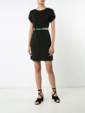 printed strap dress