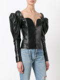 sweetheart leather top