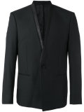 PYTHON-EFFECT SHAWL COLLAR JACKET