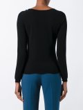 fine knit ruffle applique jumper